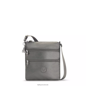 Kipling geantă mini crossbody metalizată keiko gri lunar metalic | Kipling Romania VJN46T95 femeilor