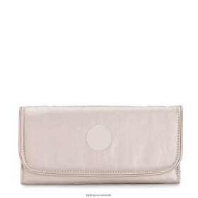 Kipling money land portofel metalic snap strălucire metalică | Kipling Romania VJN46T550 femeilor