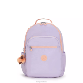 Kipling rucsac mare pentru laptop seoul de 15 inchi liliac nesfârșit c | Kipling Backpack VJN46T434 femeilor