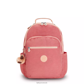Kipling rucsac mare pentru laptop seoul de 15 inchi roz vesel | Kipling Bags VJN46T433 femeilor