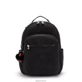 Kipling rucsac mare pentru laptop seoul de 15 inchi tonul negru adevărat | Kipling Romania Sale VJN46T476 femeilor