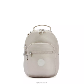 Kipling rucsac pentru tablete metalice mici seoul strălucire metalică | Kipling Backpack VJN46T418 femeilor